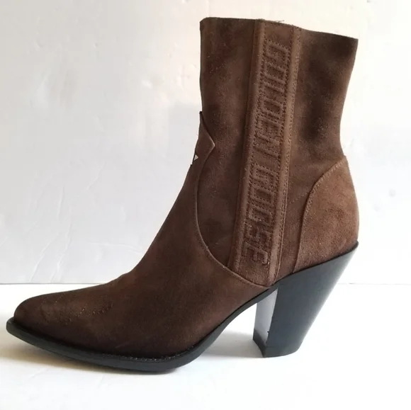 Golden Goose Limited Series Suede Leather Pointed Toe Cowboy Brown Boots… - Picture 1 of 10